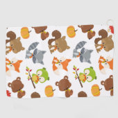 Serviette De Golf Animaux de forêt, Animaux de forêt, Animaux d'auto (Horizontal)