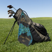 Serviette De Golf Anniversaire 43 ans (Vert)