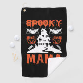 Serviette De Golf Anniversaire de Halloween Éffrayant Mama (En situation)