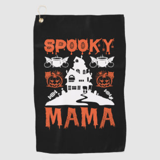 Serviette De Golf Anniversaire de Halloween Éffrayant Mama