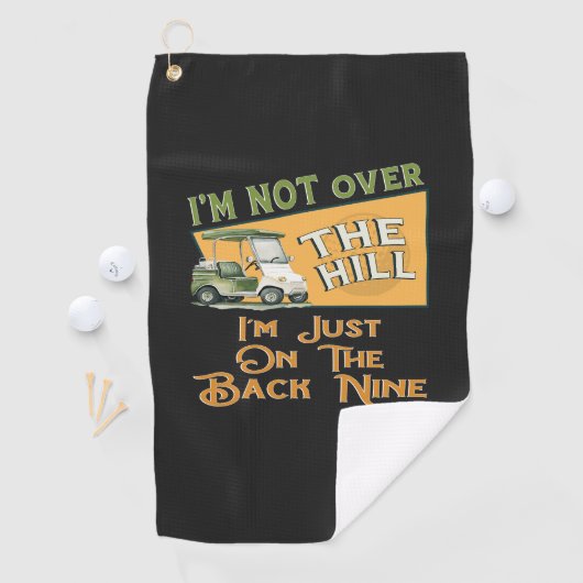 Serviette De Golf Anniversaire Drôle Sur La Colline Golf (En situation)