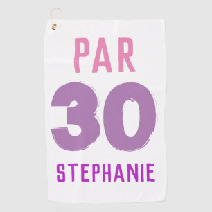 Serviette De Golf Anniversaire Golfer Funny 30e heureux Par Pour ell