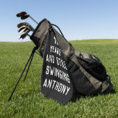 Serviette De Golf Anniversaire Golfer Funny 40e heureux papa Par (Vert)