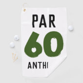 Serviette De Golf Anniversaire Golfer Funny 60e heureux papa Par (En situation)