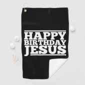 Serviette De Golf Anniversaire Jésus Noël (En situation)