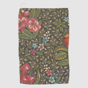 Serviette De Golf Antique Toile de Jouy 1800 Branches florales
