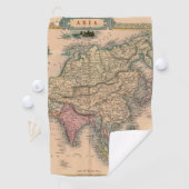 Serviette De Golf Antique vieille carte inspirée (11) (En situation)