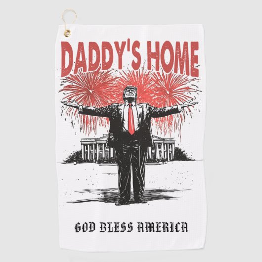 Serviette De Golf *~* AP16 - Trump Daddy's Home - USA Golf Towel (Devant)