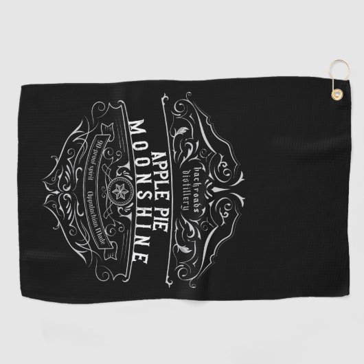 Serviette De Golf Appalachia Moonshine Étiquette (Horizontal)