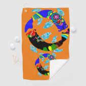 Serviette de golf Aqua Fish Eastern Design (En situation)