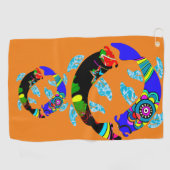 Serviette de golf Aqua Fish Eastern Design (Horizontal)