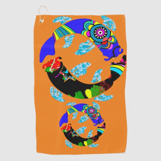 Serviette de golf Aqua Fish Eastern Design (Devant)