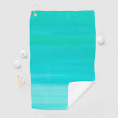 Serviette De Golf Aquamarine bleu turquoise océan (En situation)