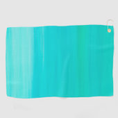 Serviette De Golf Aquamarine bleu turquoise océan (Horizontal)