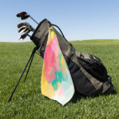 Serviette De Golf Aquarelle (Vert)