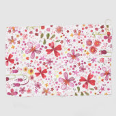 Serviette De Golf Aquarelle florale moderne (Horizontal)