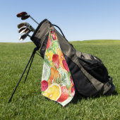 Serviette De Golf Aquarelle Fruit d'été (Vert)