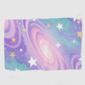 Serviette De Golf Aquarelle Nebula Swirls design Motif (Horizontal)