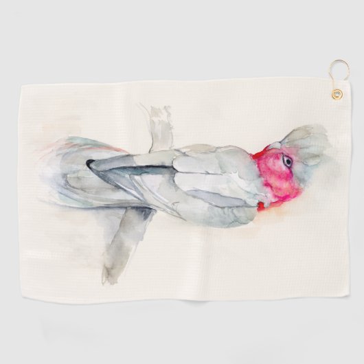 Serviette De Golf Aquarelle Opera Cockatoo (Horizontal)