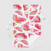 Serviette De Golf Aquarelle pastèque 1 (En situation)