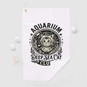Serviette De Golf Aquarium Chat de mer profond Graphique de chat drô (En situation)