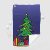 Serviette De Golf Arbre de Noël (En situation)