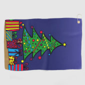 Serviette De Golf Arbre de Noël (Horizontal)
