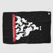 Serviette De Golf Arbre de Noël à Chien-taureau (Horizontal)