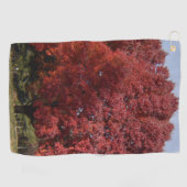 Serviette de golf Arbre Rouge (Horizontal)