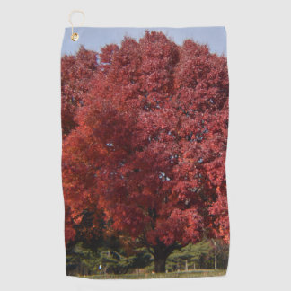Serviette de golf Arbre Rouge