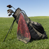 Serviette de golf Arbre Rouge (Vert)