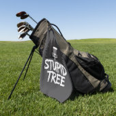Serviette De Golf Arbre Stupide Disc Golf Drôle Frisbee Golf Golfeur (Vert)