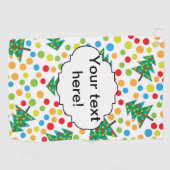 Serviette De Golf Arbres de Noël motif (Horizontal)