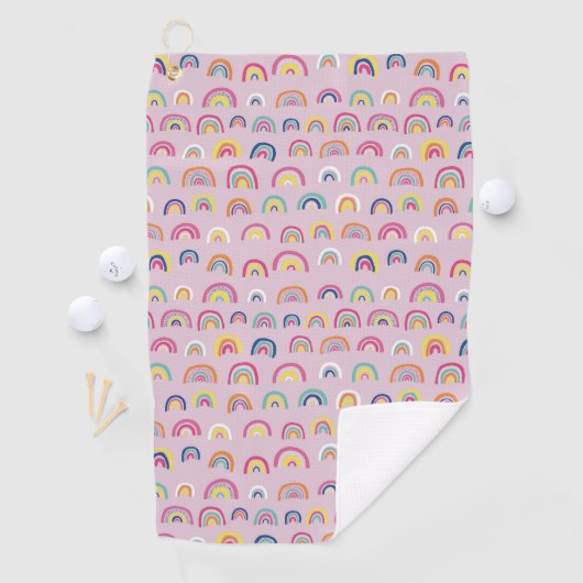 Serviette De Golf Arc-arc rose (En situation)