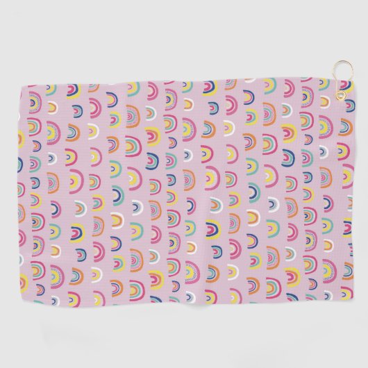 Serviette De Golf Arc-arc rose (Horizontal)