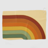 Serviette De Golf Arc en arc-en-ciel Super à couche rétro muté (Horizontal)