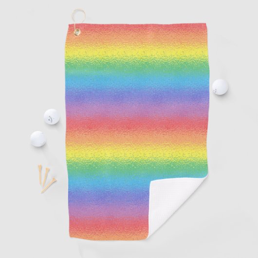 Serviette De Golf Arc-en-ciel givré (En situation)