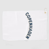 Serviette De Golf Arc Vintage de Copenhague, Danemark (Horizontal)