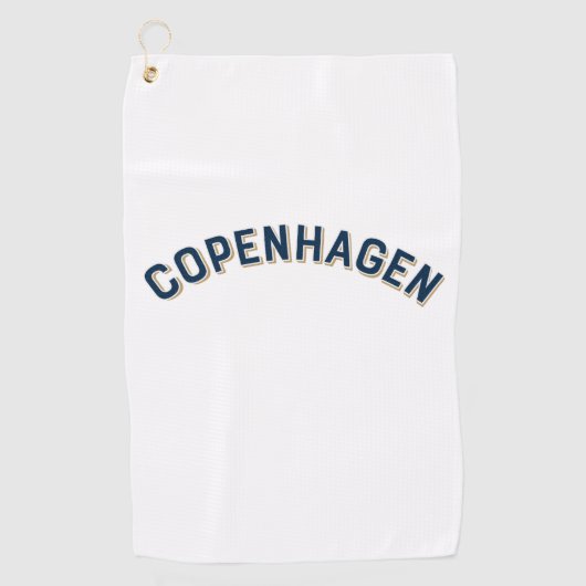 Serviette De Golf Arc Vintage de Copenhague, Danemark (Devant)