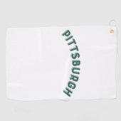 Serviette De Golf Arc Vintage de Pittsburgh, Pennsylvanie (Horizontal)