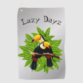 Serviette De Golf Argent Toucan Duo (Devant)