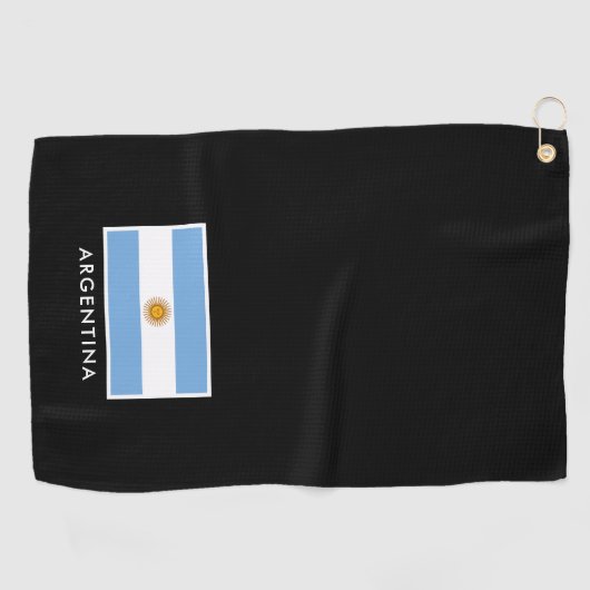 Serviette De Golf Argentine (Horizontal)