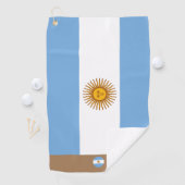 Serviette De Golf Argentine drapeau & Argentine monogrammed Golf /sp (En situation)