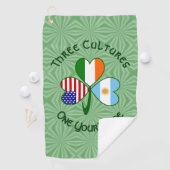 Serviette De Golf Argentine Irlande États-Unis Drapeau Shamrock (En situation)