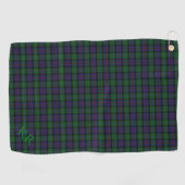 Serviette De Golf Argyll District Tartan avec monogramme / initiales (Horizontal)