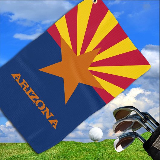 Serviette De Golf Arizona Drapeau & Arizona État États-Unis fans de 