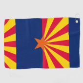 Serviette De Golf Arizona State Flag Concevez votre texte sur un (Horizontal)