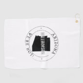 Serviette De Golf Arizona Towel State Personnalisé (Horizontal)