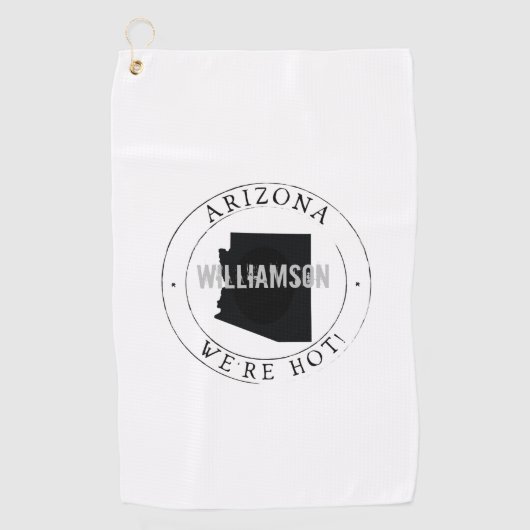 Serviette De Golf Arizona Towel State Personnalisé (Devant)