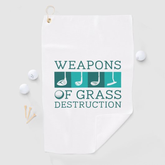 Serviette De Golf Armes De Destruction Grasse (En situation)